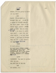 Moe Howard's Signed 15pp. Script From a Scene in a Stooges Movie With Shemp, Hand-Annotated by Moe for Curly Joe Instead -- Likely Edited for a Charity Performance -- 8.5'' x 11'', Very Good